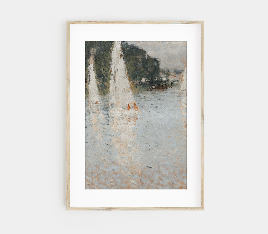 Sailboat Landscape Art Print L0201