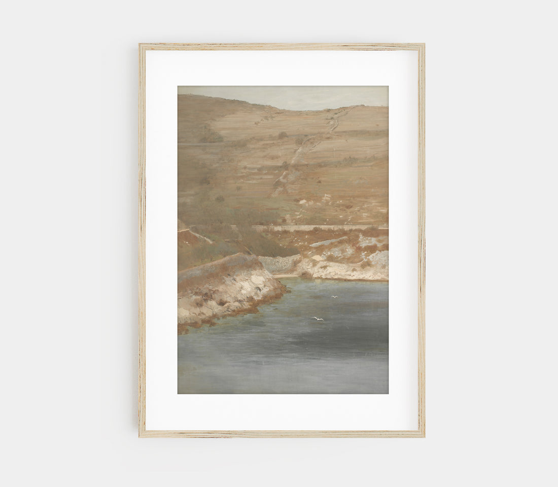 Antique Coast Landscape Art Print L0203