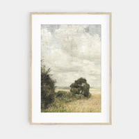 Vintage Field Landscape Art Print L0156
