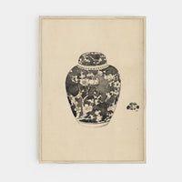 Vintage Jar with Lid Art Print SK0143