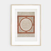 Vintage Arabic Mosque Textile Art Print SK0153